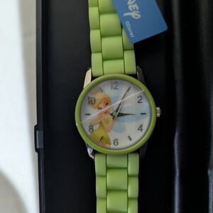 NEW Disney Tinker Bell Lime Green Wristwatch. Batteries Needed